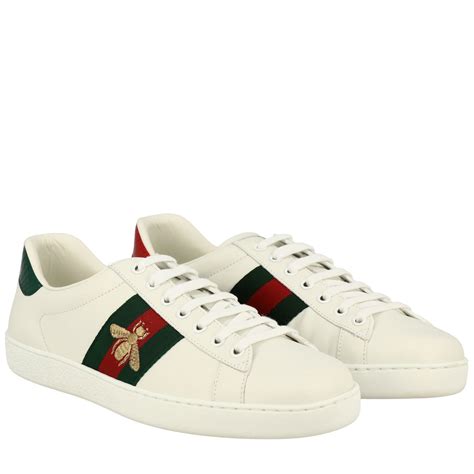 white trainers gucci|Gucci white sneakers for men.